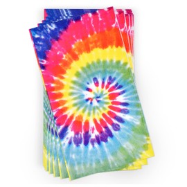 100 Tie Dye Guest Napkins Decorative Hand Towels 3 Ply Disposable Colorful Paper Napkins For Spa Bathroom Powder Room Rainbow Celebration Birthday Dinner Towel Party Supplies Decoration