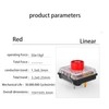 Kailh Choc V2 Low Profile Switch Red Linear, 4-Pin 50gf