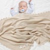 LAWKUL Baby Blanket 100% Traceable Cotton Knit Receiving Blankets Infant