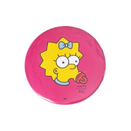 Small Planet Simpsons Maggie Simpson/Face Can Badge