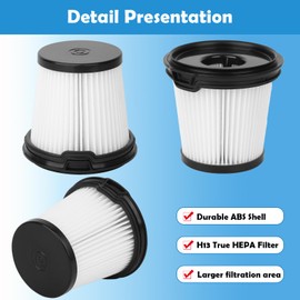 tuvisin BU3523 BU3521 Filters Replacement Compatible with Shark BU3120 Clean Lightweight Cordless Vacuum Cleaner and BU3521 Clean and Empty Cordless Stick Vacuum and Auto Empty System