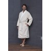 Mansfield, Unisex Spa Microfiber Shimmer Lined Shawl Collar Robe, Champagne,