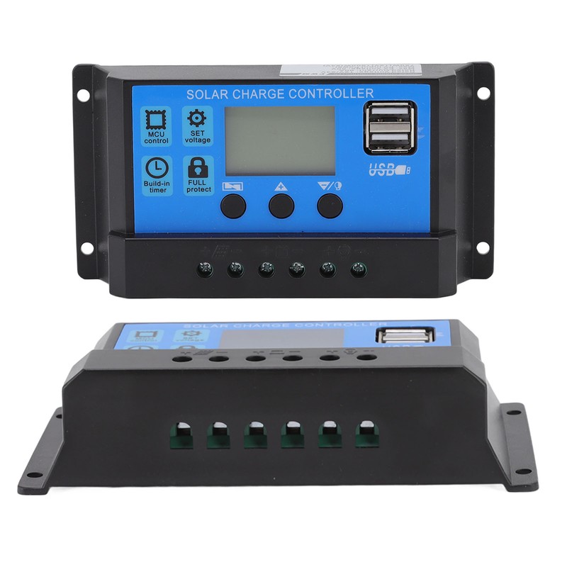 12V 24V Solar Charge Controller Dual USB Port Solar Panel