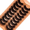 VOCOAK Mink Lashes Fluffy 18mm D Curl Dramatic False Strip