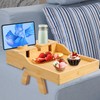ZibugZag Couch Cup Holder Tray - Sofa Arm Tray with