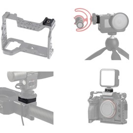 MC-YBE Shoe Mount External Cold Shoe Plug Adapter Universal Type Shooting Support Accessory Shoe 1/4 Inch Screw Included Aluminum Alloy Flash Speedlite LED Light Microphone Camera Strobe 1/4'' Tripod