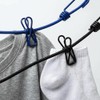 Travel Clothesline 2 Pack with 24 Clips, Portable Elastic Laundry