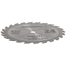 Rockwell RW9281 4 1/2-Inch 24T Carbide Tipped Compact Circular Saw Blade