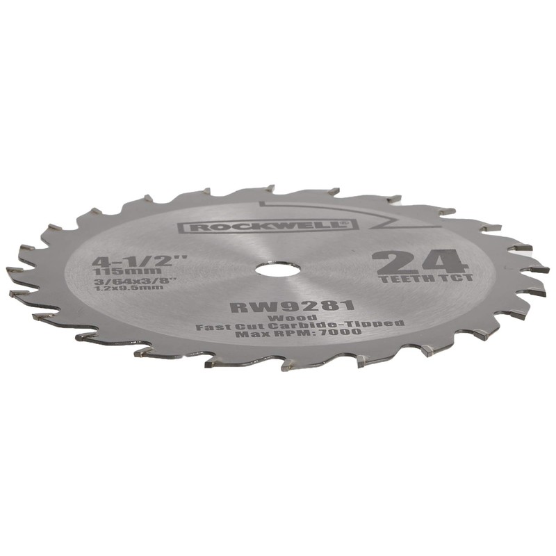 Rockwell RW9281 4 1/2-Inch 24T Carbide Tipped Compact Circular Saw