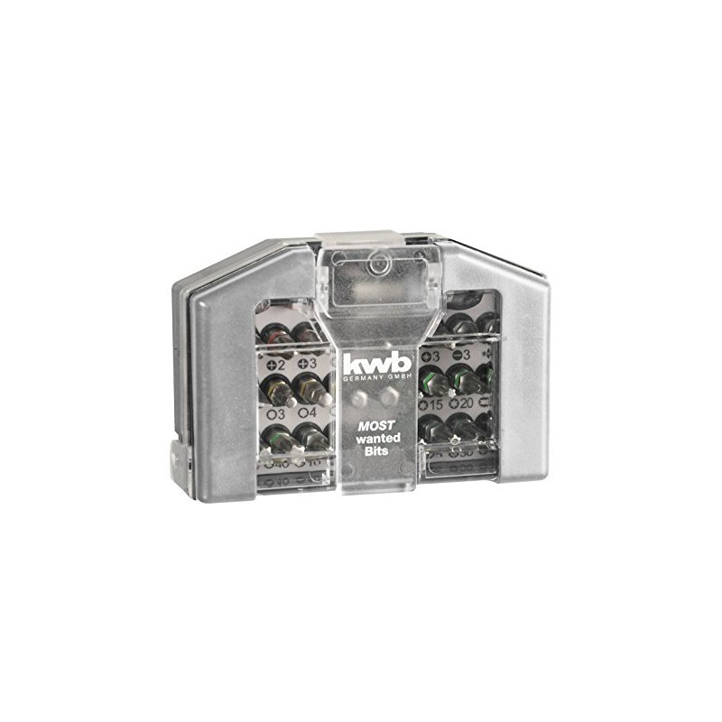 KWB 49118800 Practical Belt Clip Bit Box (32-Piece)