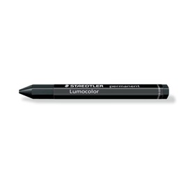 STAEDTLER 236-9 Lumocolor Permanent Omnigraph Smudge-Proof Universal Marking Crayon - Black (Pack of 12)
