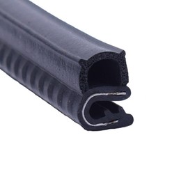 ETOPARS 39" inch 1Meter Car Door Edge Guards U Shape Edge Trim Rubber Seal Protector Stripping Weather Strip with Side Bulb for Boat Van Truck 14mm X 18mm