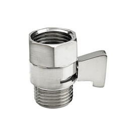 PDETVEO Water Flow Control Valve, Brass Shower Head Water Flow Shut-off Valve, Water Regulator for Shower Control, Water Users, Bathroom (Brushed Nickel)