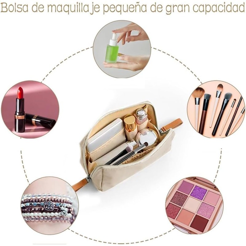 GeorgeX Bolsa de Maquillaje de Viaje para Mujer, Estuches de