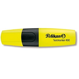 Pelikan Pack of 3 textmarkers 490, Neon Yellow