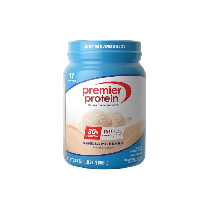 Premier Protein Whey Protein Powder, Vanilla, (28 oz)