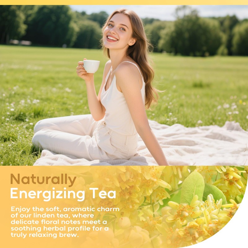 FullChea - Linden Tea, 36 Teabags, Linden Leaf and Flower