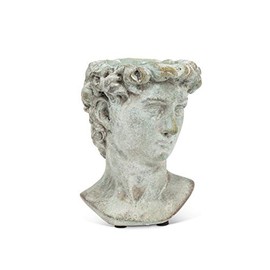 Abbott Collection Extra Small Male Head Planter-6" H