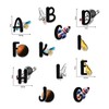 Seyal® Space Astronaut A - Z Alphabet Wall Sticker