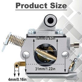 Qiuwanzia MS170 C1Q-S57 Carburetor for STIHL 017 018 MS180 MS 170 MS 180 Chainsaw Parts Replaces for Zama C1Q-S57A C1Q-S57B 1130-120-0603 1130 124 0800 with carburetor repair kits
