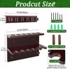 Pool Stick Holder Wall Mount,Hardwood Billiards Pool Cue Rack, Pool