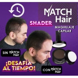 Match Hair Shader Medium Brown Maquillaje Capilar Calvicie