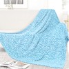 Fleece King Blanket for Bed Sky Blue Throw Blanket King