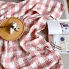 youlanhome Cotton Throw Blanket - 60"x80" Plaid Checkered Pattern, Soft