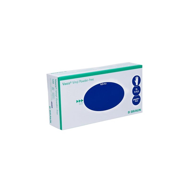Vasco Vinyl Powderfree Unt.Handsch.unsterile XL Pack of 100