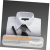 CLISPEED 100Pcs Shirt Collar Stays Durable Plastic Collar Fixers Easy