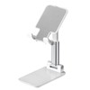 Smartphone Stand, Compact, Easy to Carry, White, Foldable, Stretchable, Multi-Angle