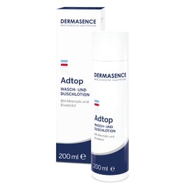 DERMASENCE Adtop Wash and Shower Lotion - Soap-Free and pH Skin-Neutral Wash Lotion for Dry Skin - Preserves the Skin Barrier and Does Not Dry Out - Suitable for the Whole Body - 200 ml