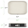 Grizzly Springform, eckige Backform 35x24 cm, Schwarz-Creme, mit Auslaufschutz, Antihaftbeschichtet,