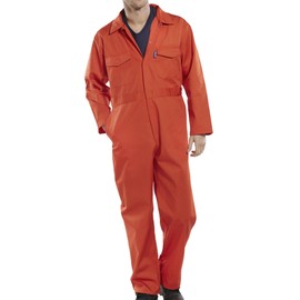 Dealer work wear overalls, Blaumann, elasticated side and press stud fastening, size L, navy blue.