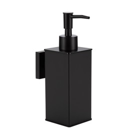 Kelirol Soap Dispenser Matte Black,Wall Mounted for Bathroom Kitchen and Hotel, Anti-Rust with Durable Aluminium