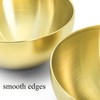 Cedilis 10 Pack Gold Serving Bowls, 5.9 Inch Salad Bowl,