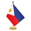 Philippines Desk Flag,12 inch Tall Small Filipinos Indoor Banner,Tiny Printing