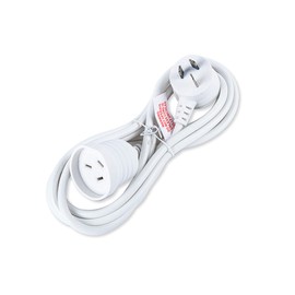 SAS Electrical 2400W Piggy Back Extension Lead, 3 Meter Length, White