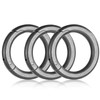 TIMULTI Round Shape Carabiner Key Holder, Stylish, Titanium, Lightweight, Small,