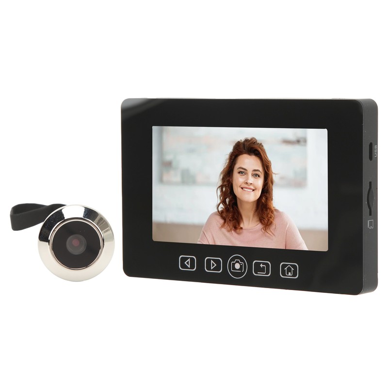 Peephole Camera 4.3in Color Screen 160 Degree Wide Angle Detection
