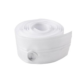 INCREWAY 10m Curtain Tape Eyelet Tape with Small Hole Diameter 22mm for Perforated Curtains DIY Decoration White