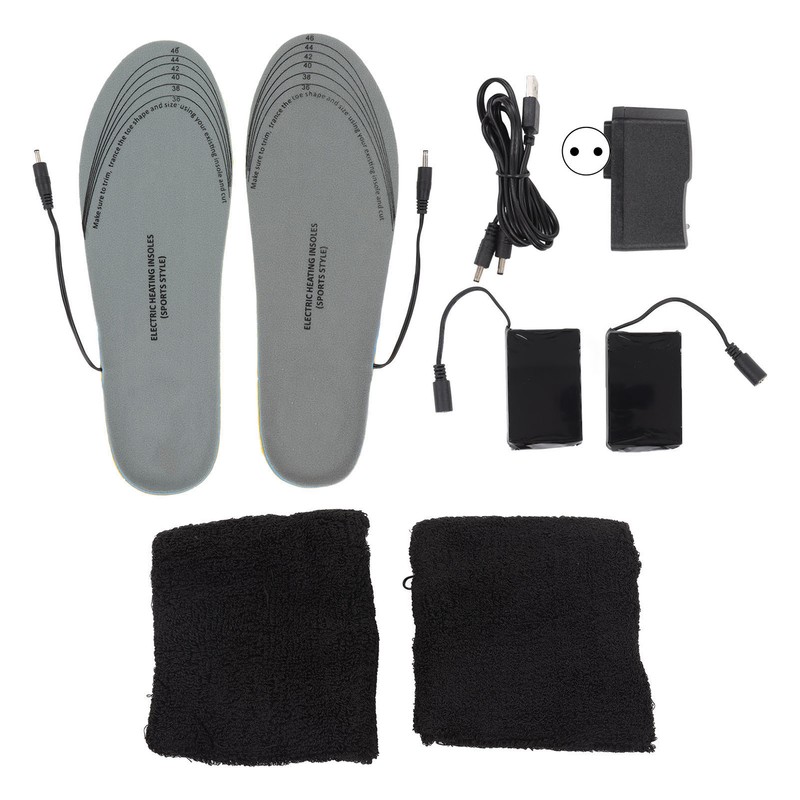Heated Insoles USB Rechargeable Eletric Foot Warmer for Outdoor Hunting