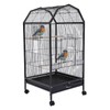 Parakeet Bird Cage with Stand Metal Pet Bird Flight Cages