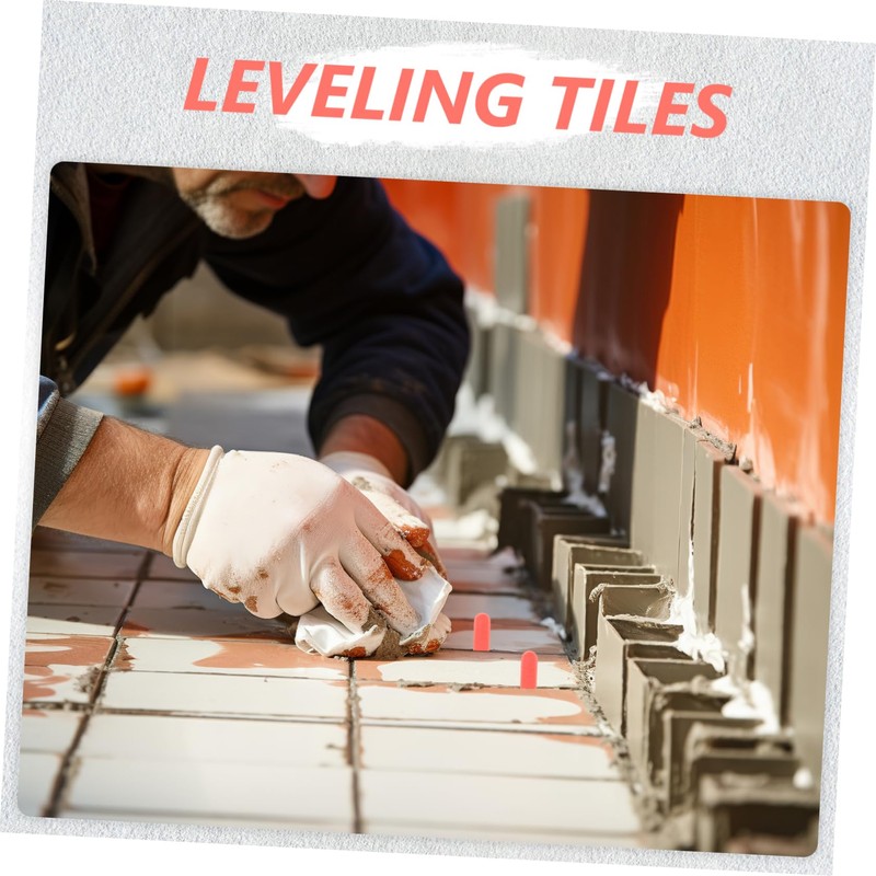 Operitacx 100Pcs Tile Leveling Wedges Durable Plastic Spacers for Precise