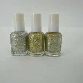 essie LOT OF 3 RARE Essie Celebrate Everything! Glitter Sparkle Nail Polish 0.46 fl oz
