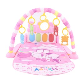 Baby Playmat Piano Smart Stage Detachable Musical Education Infant Playmat Piano for Fitness Pink