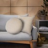 LR Home Solid Birch Throw Pillow, 20" x 20" Round