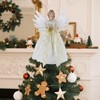 YOFIT 12-inch Lighted Angel Christmas Tree Topper - Battery Operated