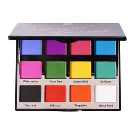 Narrative Cosmetics Tropical Sunset Eyeshadow Palette, 12 Highly Pigmented Colors, Professional Talc-Free Eye Makeup