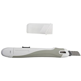Kokuyo HA-S100W Freene Utility Knife, Safe Construction, Standard Type, White